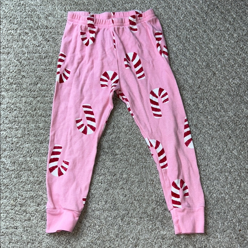 Pink Candy Cane Pajama Pants